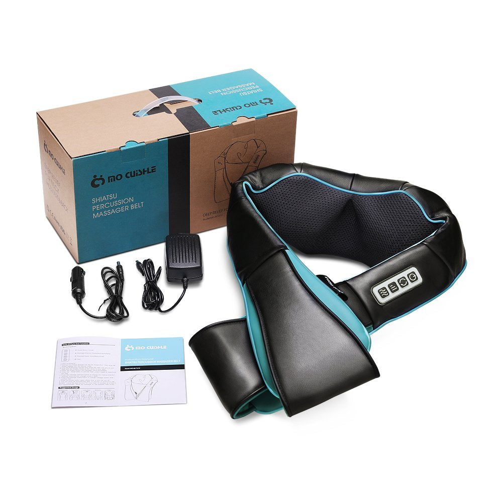 Mo Cuishle Shiatsu Neck Massager for Pain Relief – Deep Kneading Back Shoulder Massage with Heat – Ideal for Valentine’s Day, Christmas, Mother's Day, Father's Day, Gifts for Men Women Mom Dad Her Him