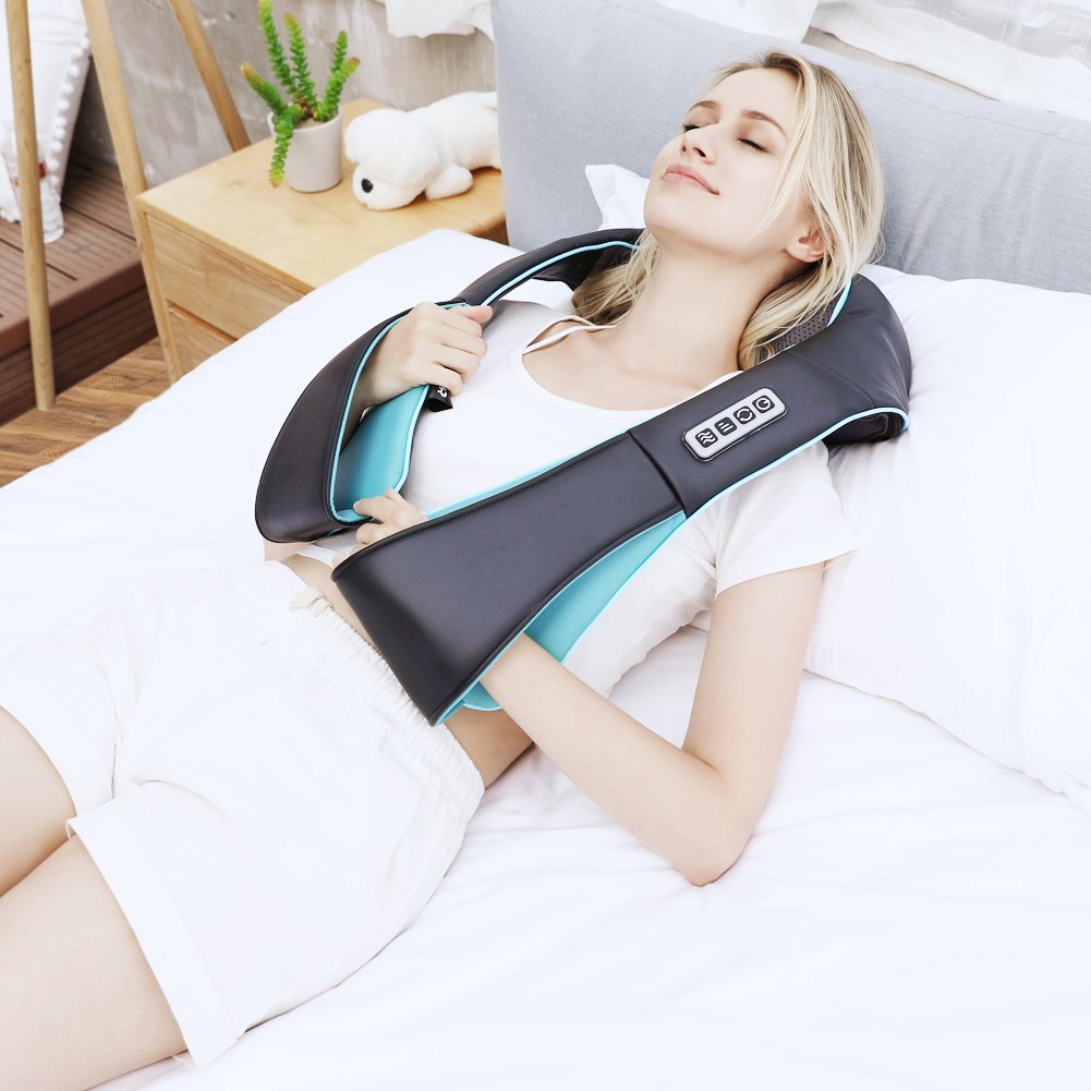 Mo Cuishle Shiatsu Neck Massager for Pain Relief – Deep Kneading Back Shoulder Massage with Heat – Ideal for Valentine’s Day, Christmas, Mother's Day, Father's Day, Gifts for Men Women Mom Dad Her Him