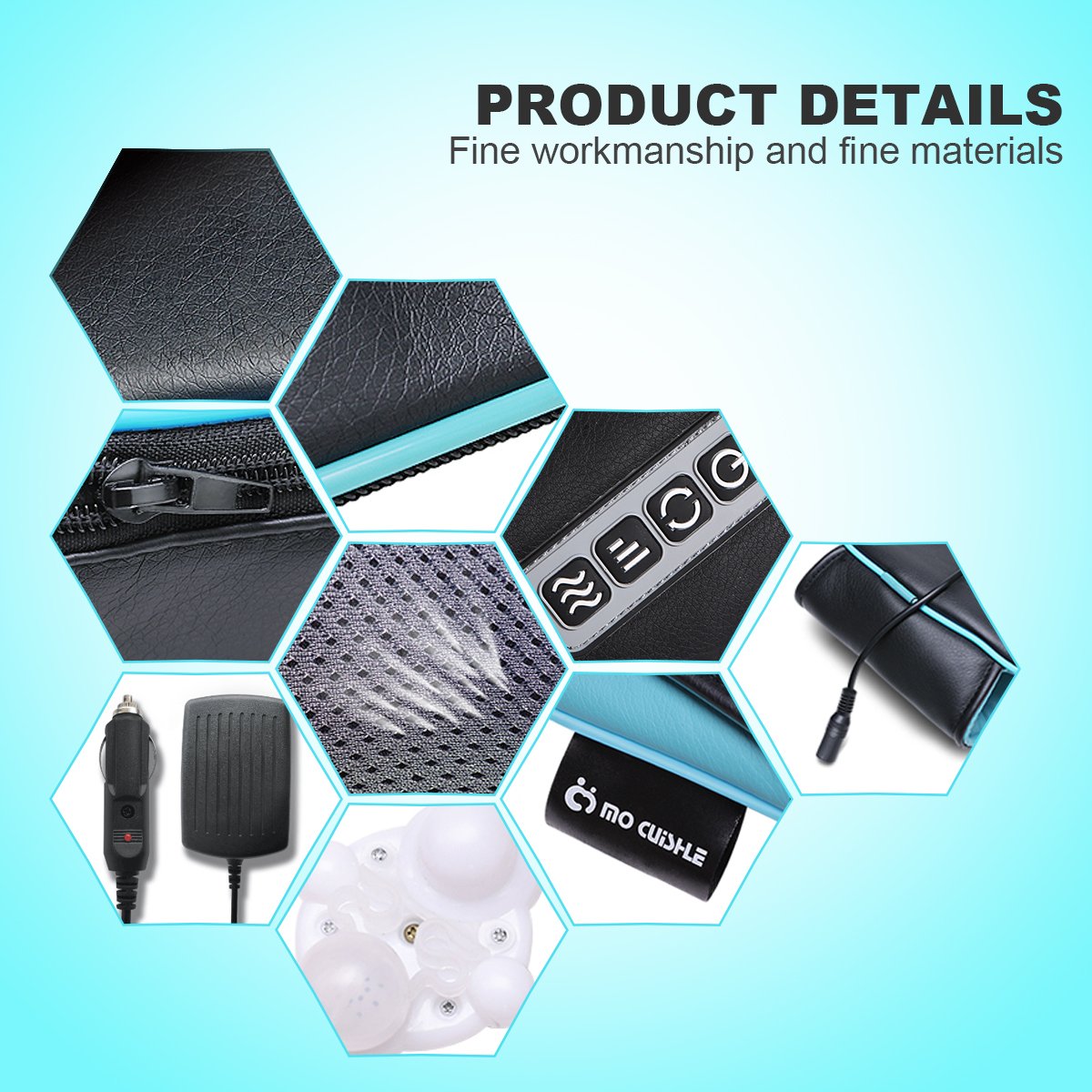 Mo Cuishle Shiatsu Neck Massager for Pain Relief – Deep Kneading Back Shoulder Massage with Heat – Ideal for Valentine’s Day, Christmas, Mother's Day, Father's Day, Gifts for Men Women Mom Dad Her Him