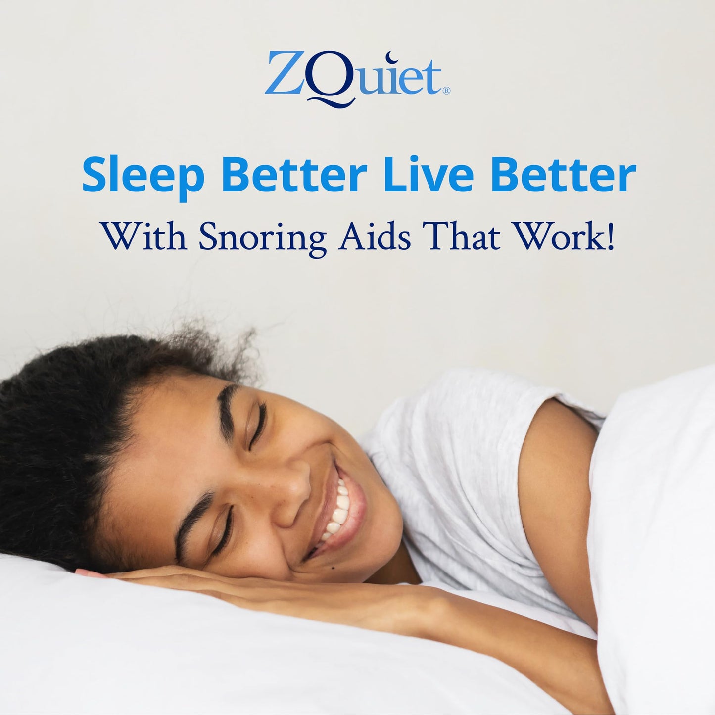 ZQuiet, Anti-Snoring Mouthpiece, Comfort Size #1, Single Refill, Blue, Made in USA, BPA-Free, Medical-Grade Material