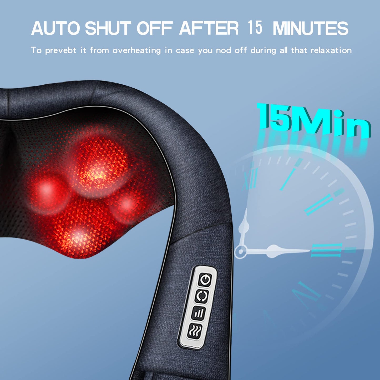 Mo Cuishle Shiatsu Neck Massager for Pain Relief – Deep Kneading Back Shoulder Massage with Heat – Ideal for Valentine’s Day, Christmas, Mother's Day, Father's Day, Gifts for Men Women Mom Dad Her Him