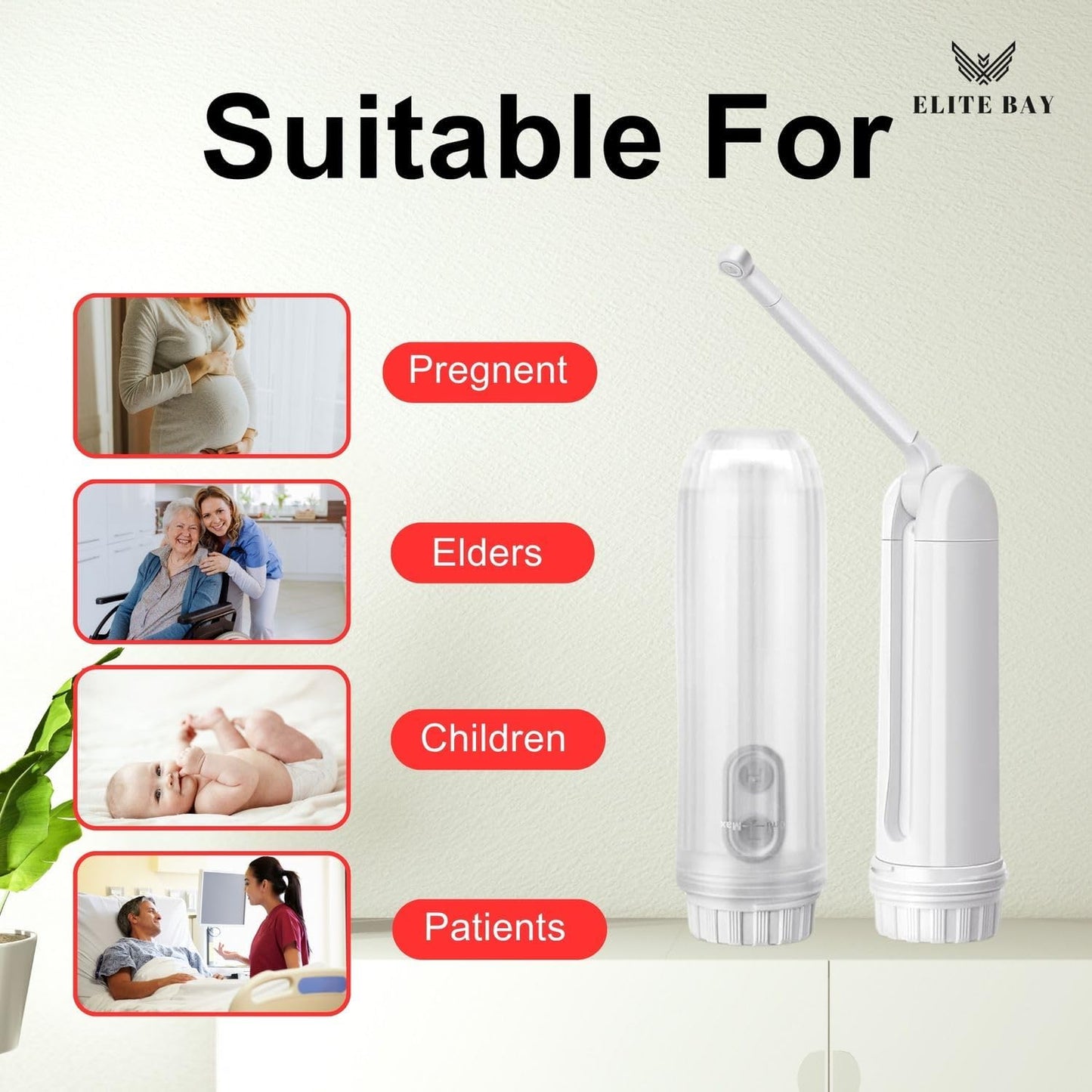 Portable Bidet Bottle – Travel-Friendly, Squeeze Bottle Design, Adjustable Spray for Personal Hygiene, Camping.