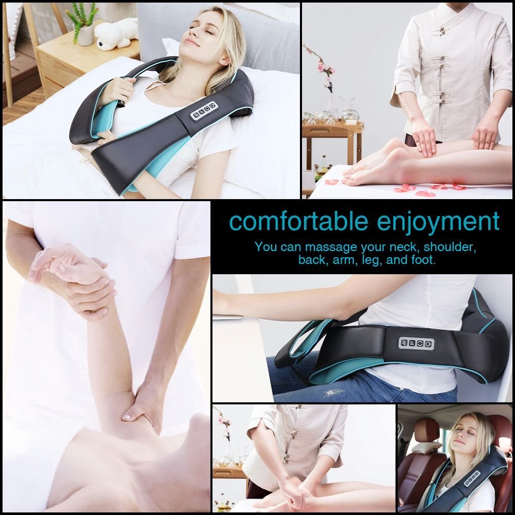 Mo Cuishle Shiatsu Neck Massager for Pain Relief – Deep Kneading Back Shoulder Massage with Heat – Ideal for Valentine’s Day, Christmas, Mother's Day, Father's Day, Gifts for Men Women Mom Dad Her Him
