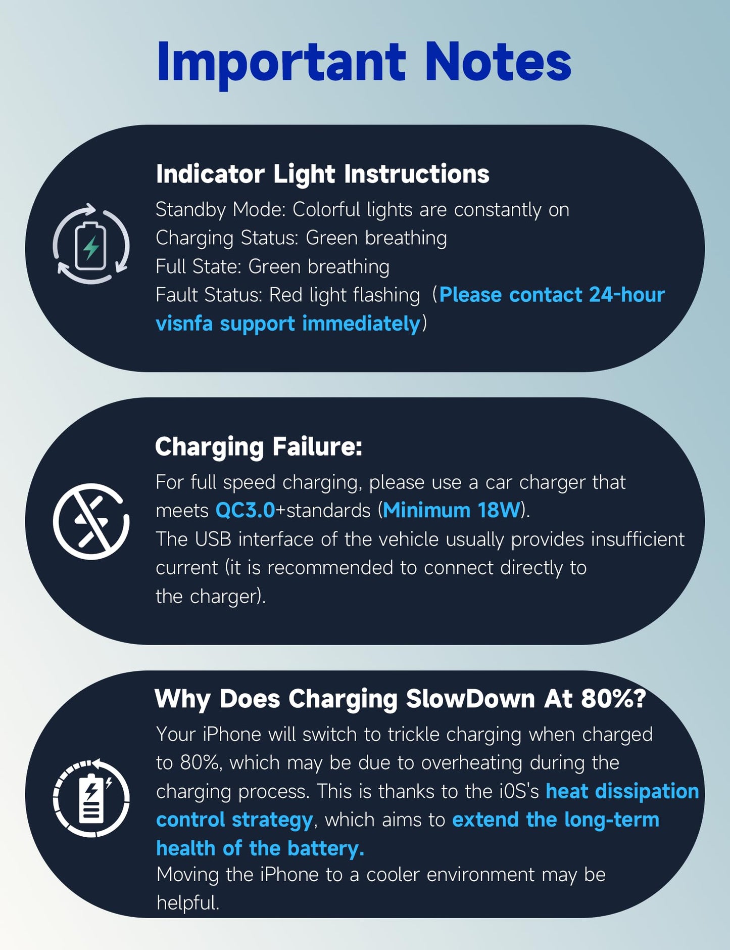 for Magsafe Car Mount Charger, 15W Faster Charging Wireless Car Charger [105+LBS Suction & 3800gf Magnetic] 360° Adjustable, Magnetic Phone Holders for Your Car for iPhone & Android