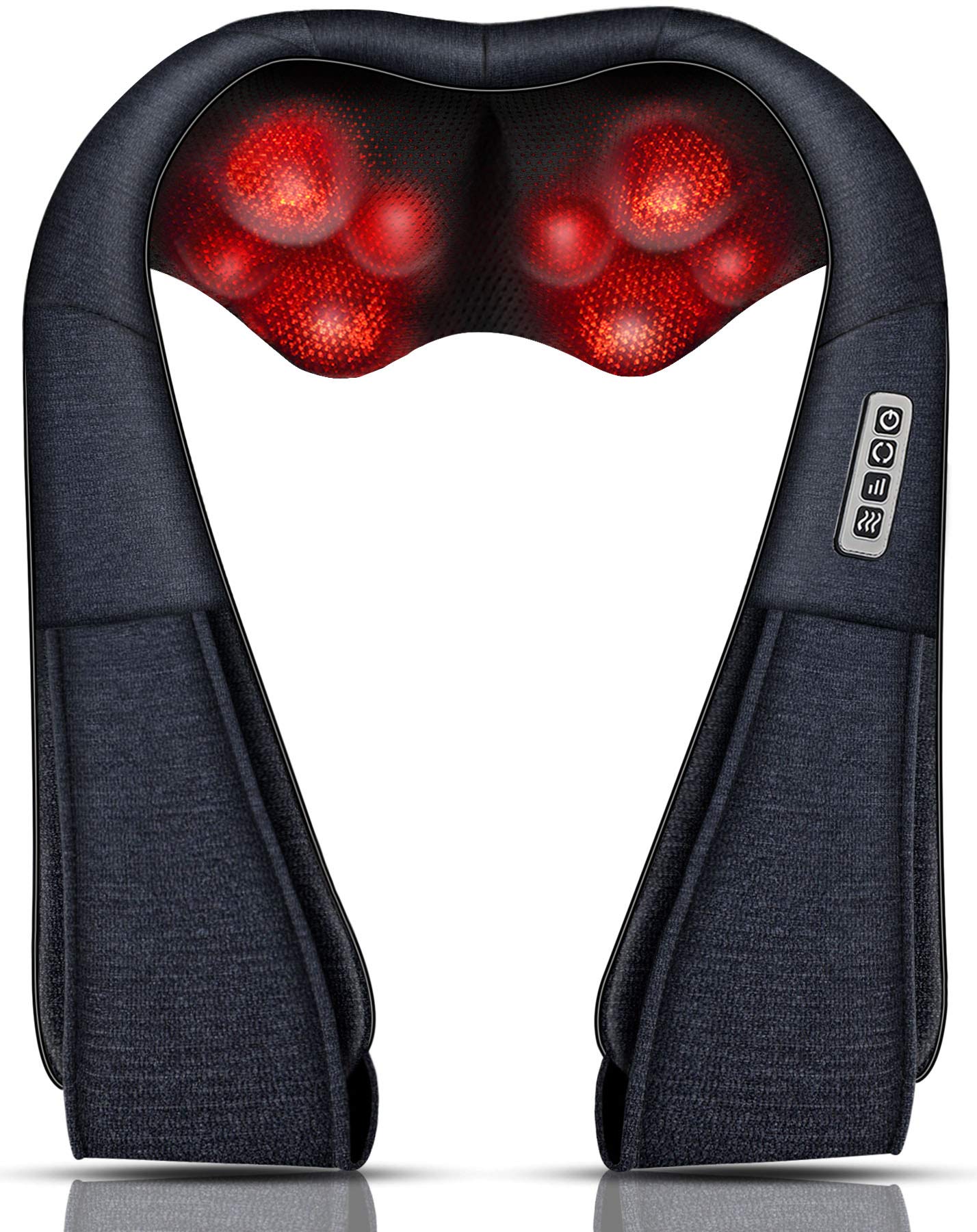 Mo Cuishle Shiatsu Neck Massager for Pain Relief – Deep Kneading Back Shoulder Massage with Heat – Ideal for Valentine’s Day, Christmas, Mother's Day, Father's Day, Gifts for Men Women Mom Dad Her Him