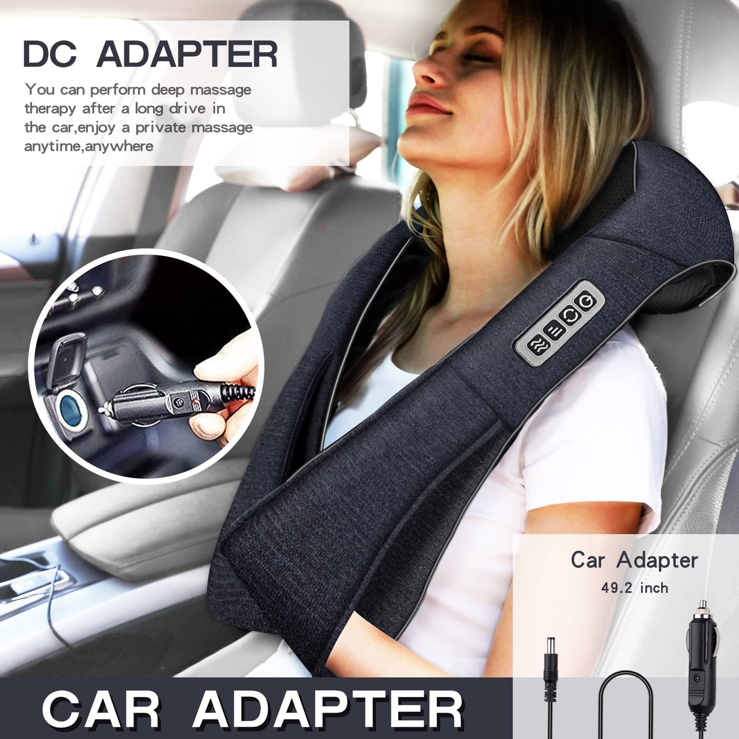 Mo Cuishle Shiatsu Neck Massager for Pain Relief – Deep Kneading Back Shoulder Massage with Heat – Ideal for Valentine’s Day, Christmas, Mother's Day, Father's Day, Gifts for Men Women Mom Dad Her Him